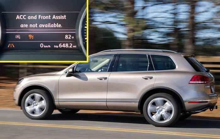 Volkswagen throws ACC warning, Front assist isn’t available